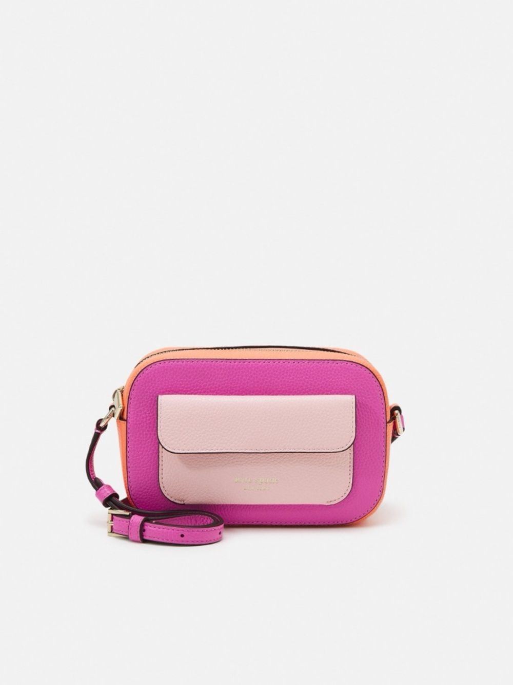kate spade Pink & Peach Colorblock Leather Crossbody
